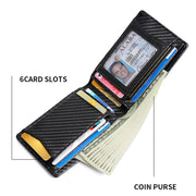 Portafoglio Uomo Pelle con Porta Carte e Tracker RFID