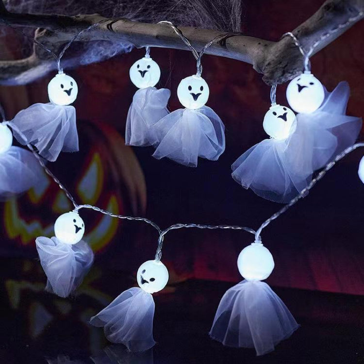 Luce della stringa dell'ornamento del fantasma del panno luminoso della decorazione di Halloween del LED, 1.5m 10 Lights, 3m 20 Lights, 6m 40 Lights