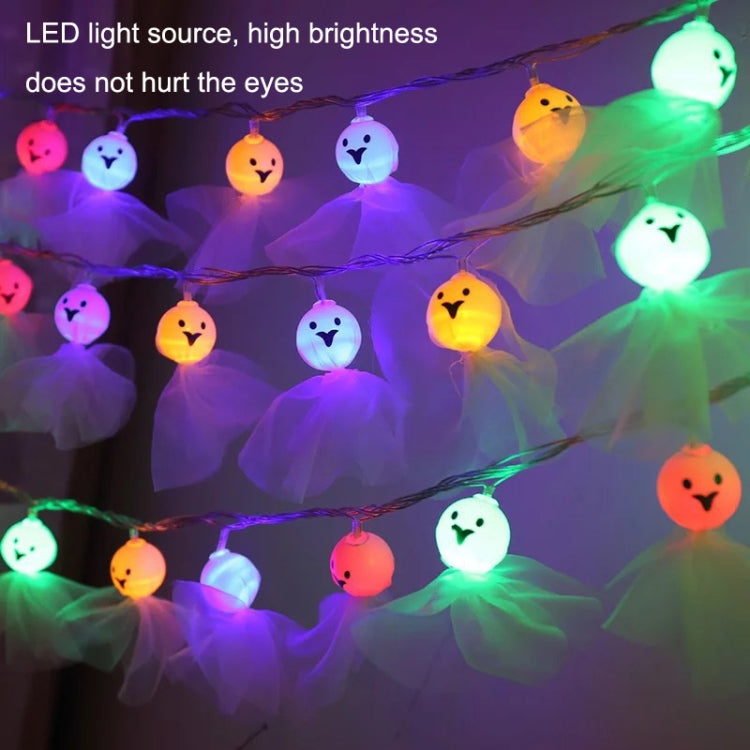 Luce della stringa dell'ornamento del fantasma del panno luminoso della decorazione di Halloween del LED, 1.5m 10 Lights, 3m 20 Lights, 6m 40 Lights