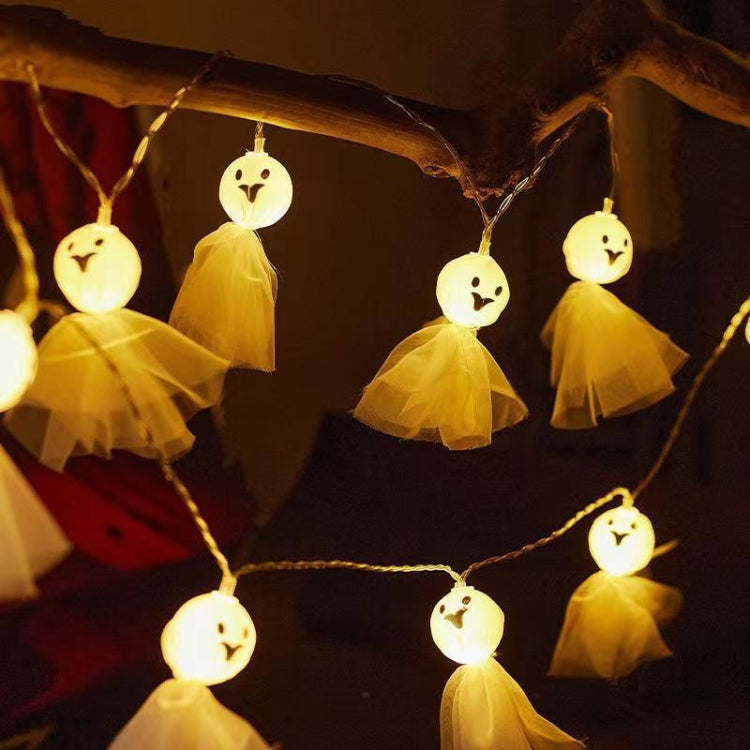 Luce della stringa dell'ornamento del fantasma del panno luminoso della decorazione di Halloween del LED, 1.5m 10 Lights, 3m 20 Lights, 6m 40 Lights