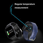 QS16Pro 1.69-Inch Health Monitoring Orologio intelligente impermeabile, supporta il rilevamento della temperatura corporea, White, Pink, Blue, Black, Silver Gray, Green, Black Steel, Thick Black Steel