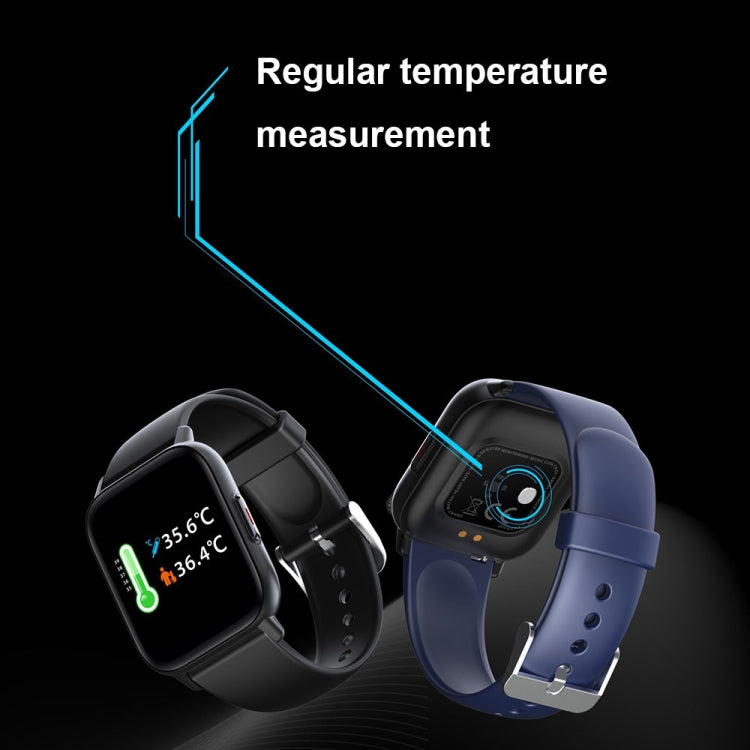 QS16Pro 1.69-Inch Health Monitoring Orologio intelligente impermeabile, supporta il rilevamento della temperatura corporea, White, Pink, Blue, Black, Silver Gray, Green, Black Steel, Thick Black Steel