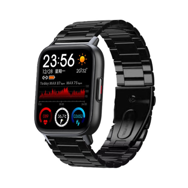 QS16Pro 1.69-Inch Health Monitoring Orologio intelligente impermeabile, supporta il rilevamento della temperatura corporea, White, Pink, Blue, Black, Silver Gray, Green, Black Steel, Thick Black Steel