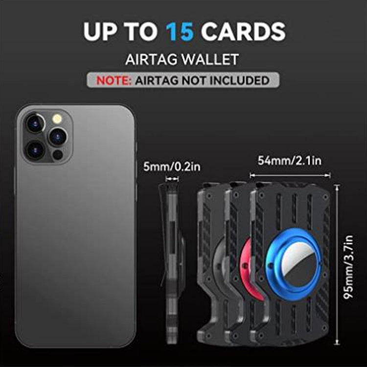 Porta carte RFID in alluminio ultra sottile per AirTag