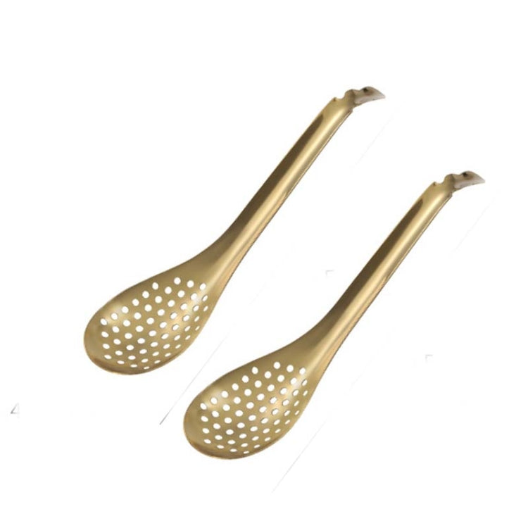 Cucchiaio da cucina molecolare per scolapasta per caviale piccolo in acciaio inossidabile 304 da 2 pezzi, True Color, Golden, Rose Gold, Colored, Black