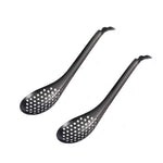 Cucchiaio da cucina molecolare per scolapasta per caviale piccolo in acciaio inossidabile 304 da 2 pezzi, True Color, Golden, Rose Gold, Colored, Black