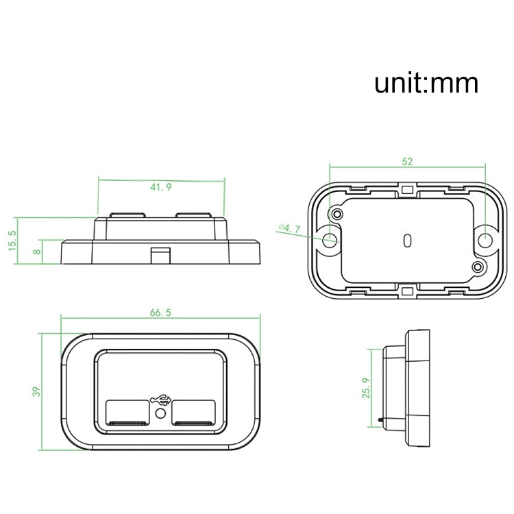 18W QC3.0 Caricabatteria per barca per camper per auto PD a ricarica rapida, 18W