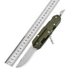 Stoviglie da campeggio all'aperto Coltello pieghevole in acciaio inossidabile Stoviglie combinate forchetta e cucchiaio