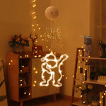 Decorazione natalizia LED Ventosa Atmosfera festosa Lampada a sospensione