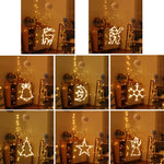 Decorazione natalizia LED Ventosa Atmosfera festosa Lampada a sospensione