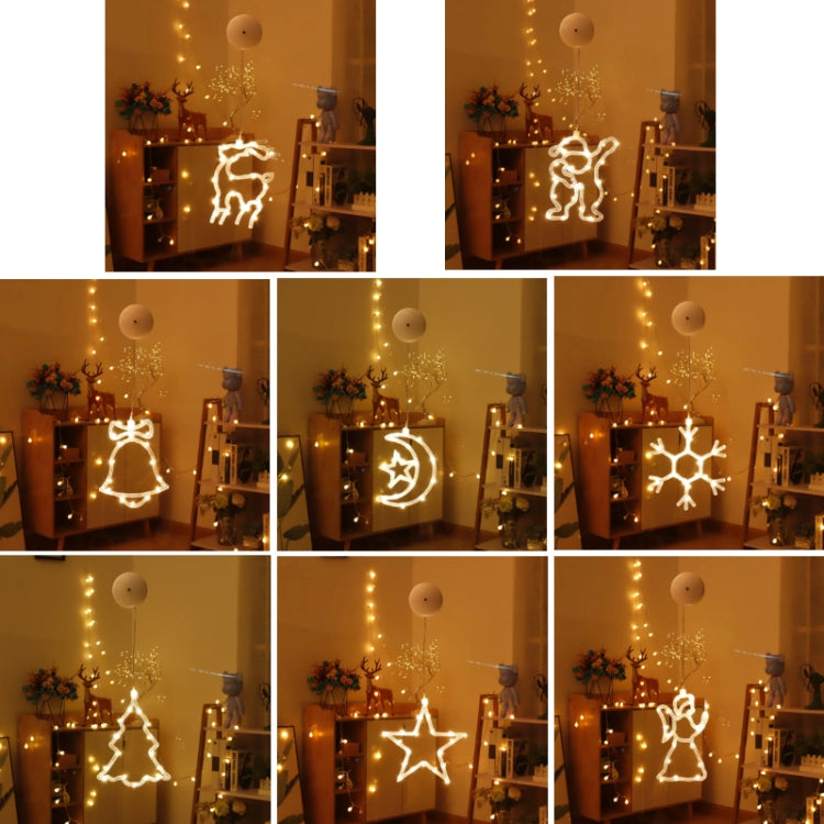 Decorazione natalizia LED Ventosa Atmosfera festosa Lampada a sospensione