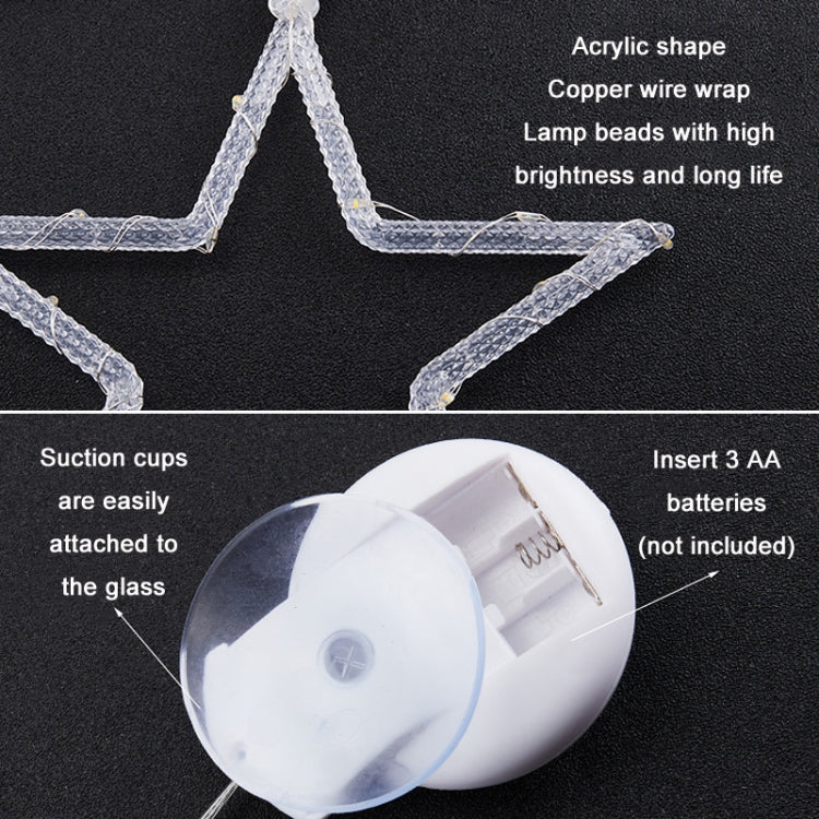 Decorazione natalizia LED Ventosa Atmosfera festosa Lampada a sospensione