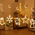 Decorazione natalizia LED Ventosa Atmosfera festosa Lampada a sospensione