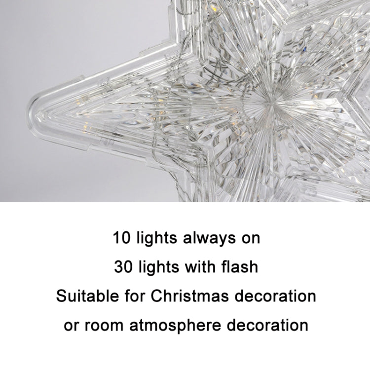 Luci LED a forma di stella per albero di Natale 23x24 cm