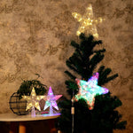 Luci LED a forma di stella per albero di Natale 23x24 cm