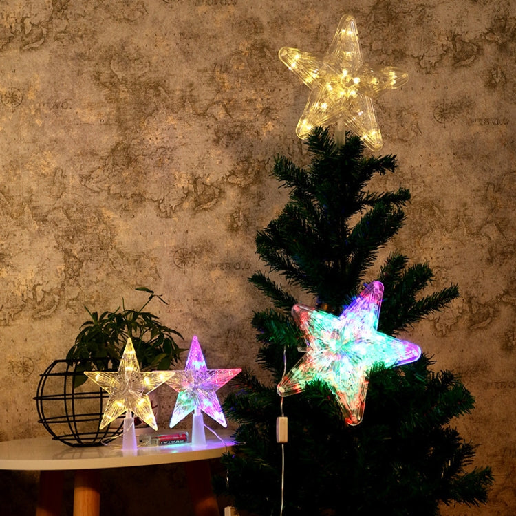 Luci LED a forma di stella per albero di Natale 23x24 cm