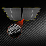 Adesivi per telecamera da tetto (entrambi i lati) per Chevrolet Corvette C8, 4 pezzi/set