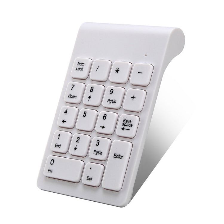 Mini tastierino numerico wireless 2.4G, Wireless White