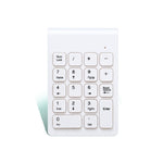 Mini tastierino numerico wireless 2.4G, Wireless White