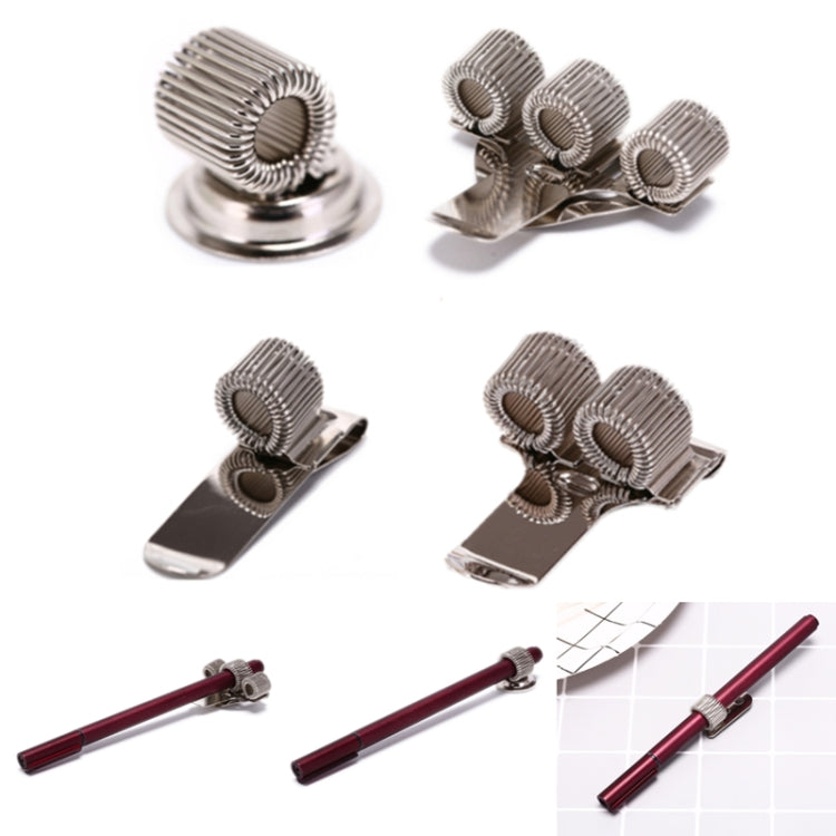 10 PCS Portapenne per uniforme da infermiera per medici Portapenne in metallo, stile:, Single Hole Vertical, Single Hole Horizontal, Three Hole, Adhesive Rotatable, Strong Magnetic, Rivet, Horizontal Rose Gold
