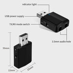 Adattatore audio Bluetooth 5.0 USB per auto ZF-169 PLUS