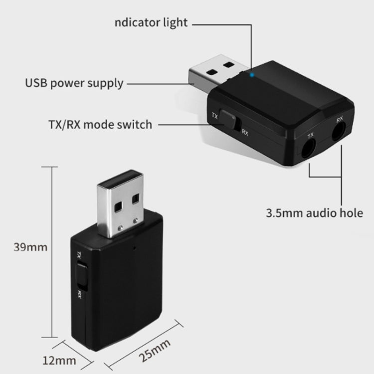 Adattatore audio Bluetooth 5.0 USB per auto ZF-169 PLUS