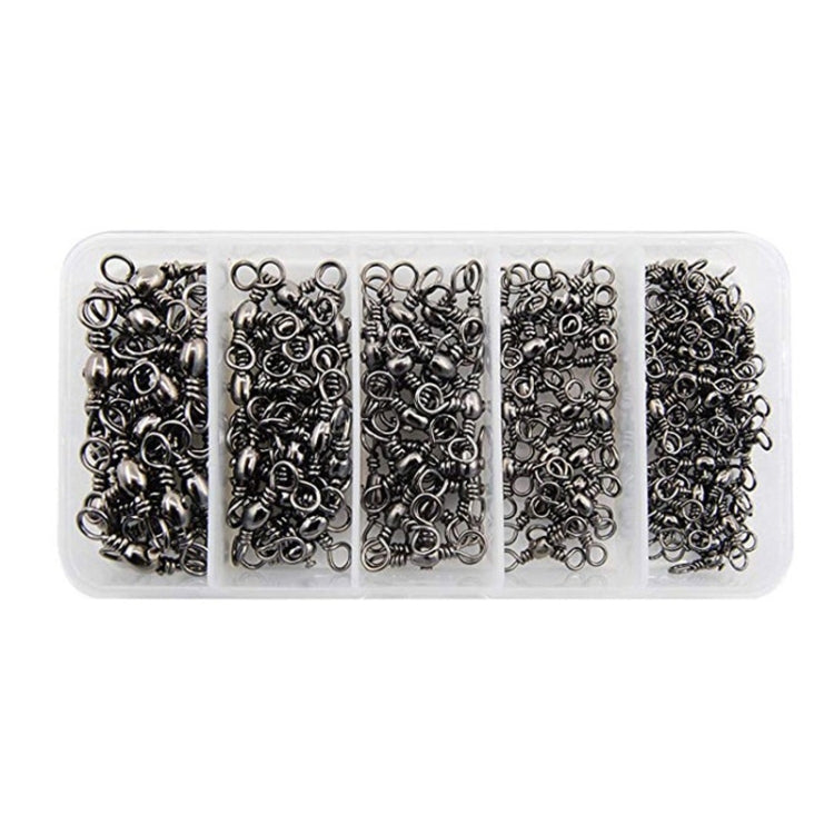115 Pz/scatola Anello da pesca in acciaio inossidabile girevole a tre punte a forma di bottiglia, 115 PCS / Box
