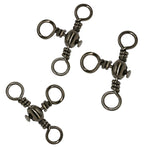 115 Pz/scatola Anello da pesca in acciaio inossidabile girevole a tre punte a forma di bottiglia, 115 PCS / Box