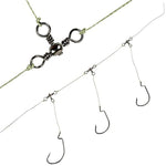 115 Pz/scatola Anello da pesca in acciaio inossidabile girevole a tre punte a forma di bottiglia, 115 PCS / Box