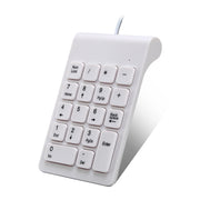 Mini tastiera USB digitale cablata per laptop, Wired White, Wired Black