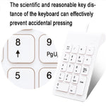 Mini tastiera USB digitale cablata per laptop, Wired White, Wired Black