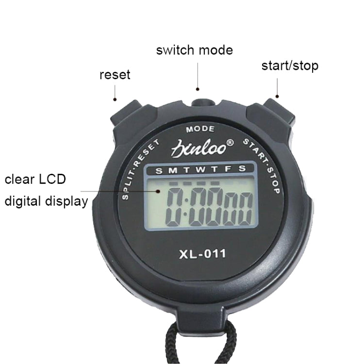XINLONG XL-011 Display Cronometro a memoria singola Running Timer elettronico per allenamento fitness, XL-011 Blue, XL-011 Red, XL-011 Orange, XL-011 Black