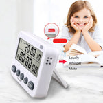 Timer digitale YS-218 Promemoria conto alla rovescia positivo di 99 ore, stile:, No Vibration, With Vibration