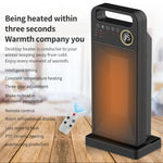 Riscaldatore elettrico ceramico PTC con telecomando e display LCD