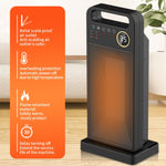 Riscaldatore elettrico ceramico PTC con telecomando e display LCD