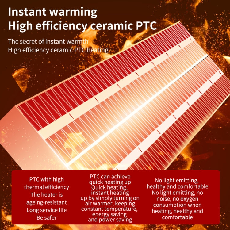 Riscaldatore elettrico termostatico 500W con spina EU/US