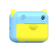 CP01 Schermo HD da 2,4 pollici Fotocamera giocattolo per bambini Stampa termica Polaroid senza scheda di memoria, Blue, Pink