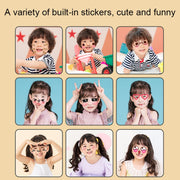 CP01 Schermo HD da 2,4 pollici Fotocamera giocattolo per bambini Stampa termica Polaroid senza scheda di memoria, Blue, Pink