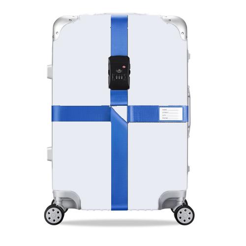 Cinghie di rinforzo per bagagli Corda protettiva fissa con lucchetto a combinazione, Red, Blue, Black, Khaki, Purple, Orange, Customs Lock Red, Customs Lock Blue, Customs Lock Black, Customs Lock Khaki, Rainbow