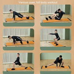 Tavola da allenamento per pattinaggio fitness con cuscino scorrevole, dimensioni:, 50x140cm Orange, 50x140cm Black, 50x180cm Orange, 50x180cm Black, 50x200cm Orange, 50x200cm Black