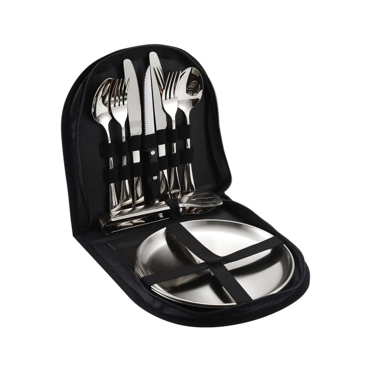 Set posate portatili in acciaio inox con custodia