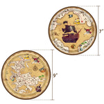 Set di forniture per feste in piatti di carta per tovaglie usa e getta a tema Pirate Treasure Hunt, Pirate Treasure Hunt Themed