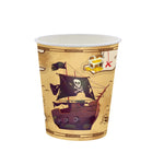 Set di forniture per feste in piatti di carta per tovaglie usa e getta a tema Pirate Treasure Hunt, Pirate Treasure Hunt Themed