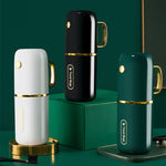 JM043 Set di tazze per collutorio domestico Coppia comoda scatola per spazzolini da viaggio, stile:, 2 Cups Dark Green, 2 Cups Black, 2 Cups White, 3 Cups Dark Green, 3 Cups Black, 3 Cups White