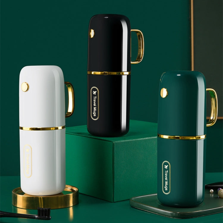 JM043 Set di tazze per collutorio domestico Coppia comoda scatola per spazzolini da viaggio, stile:, 2 Cups Dark Green, 2 Cups Black, 2 Cups White, 3 Cups Dark Green, 3 Cups Black, 3 Cups White