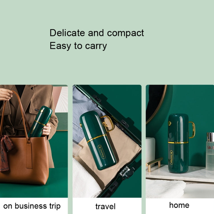 JM043 Set di tazze per collutorio domestico Coppia comoda scatola per spazzolini da viaggio, stile:, 2 Cups Dark Green, 2 Cups Black, 2 Cups White, 3 Cups Dark Green, 3 Cups Black, 3 Cups White