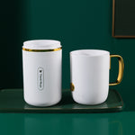 JM043 Set di tazze per collutorio domestico Coppia comoda scatola per spazzolini da viaggio, stile:, 2 Cups Dark Green, 2 Cups Black, 2 Cups White, 3 Cups Dark Green, 3 Cups Black, 3 Cups White