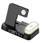 Supporto 3-in-1 con ricarica wireless e sveglia RGB