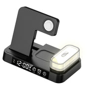 Supporto 3-in-1 con ricarica wireless e sveglia