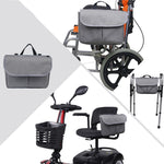 MTP-682 Borsa portaoggetti per sedia a rotelle sospesa Borsa portabici da passeggio per riabilitazione, MTP-682 Black, MTP-682 Grey